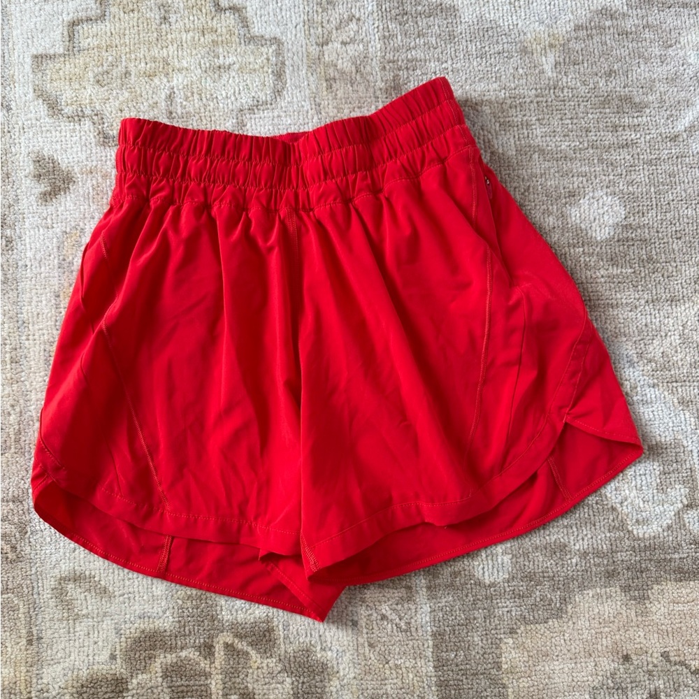 lululemon athletica high rise running shorts